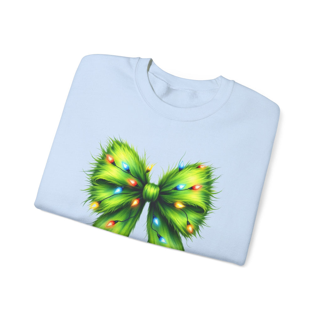 Christmas Bow Sweatshirt, Coquette Holiday Sweatshirt by PopCultureByDesign36
