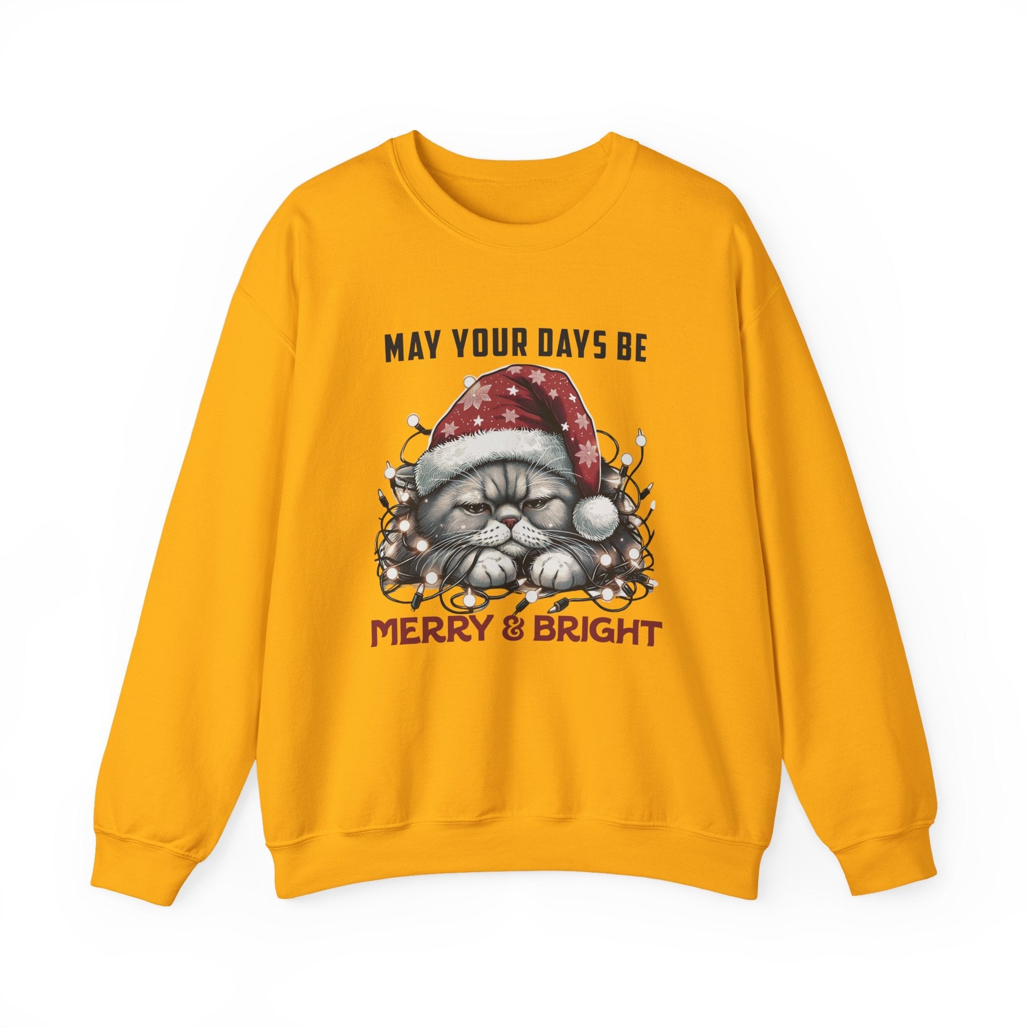 Christmas Cat Sweatshirt, Holiday Cat Sweatshirt by PopCultureByDesign36