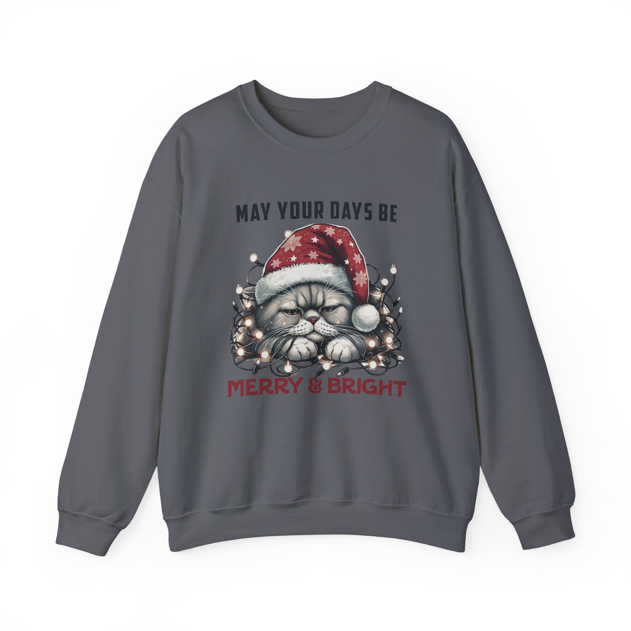 Christmas Cat Sweatshirt, Holiday Cat Sweatshirt by PopCultureByDesign36