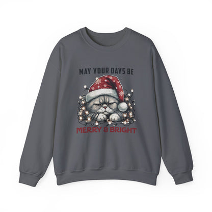 Christmas Cat Sweatshirt, Holiday Cat Sweatshirt - Popbydesign