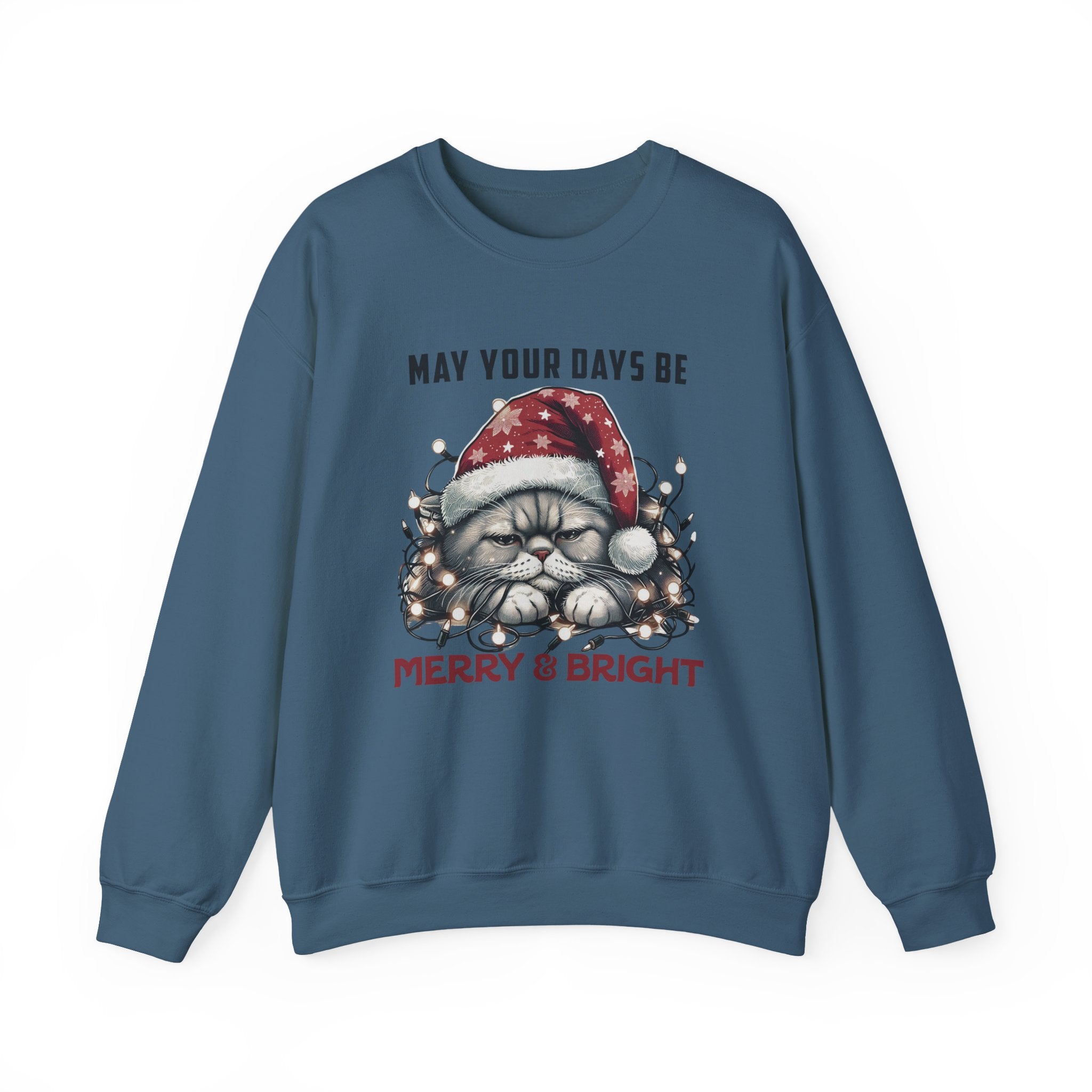 Christmas Cat Sweatshirt, Holiday Cat Sweatshirt by PopCultureByDesign36