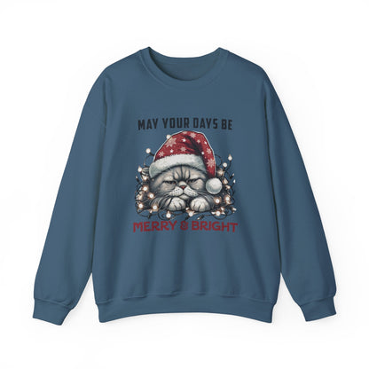 Christmas Cat Sweatshirt, Holiday Cat Sweatshirt - Popbydesign
