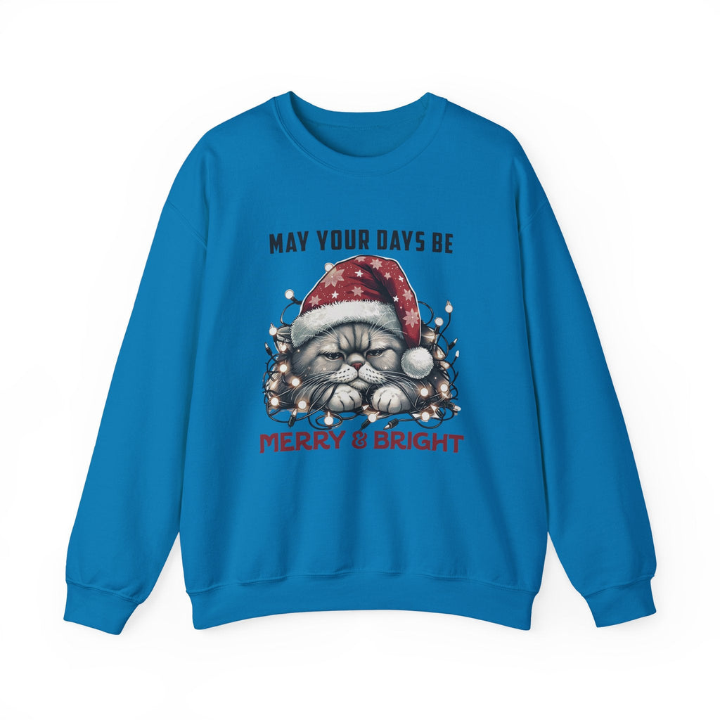 Christmas Cat Sweatshirt, Holiday Cat Sweatshirt by PopCultureByDesign36