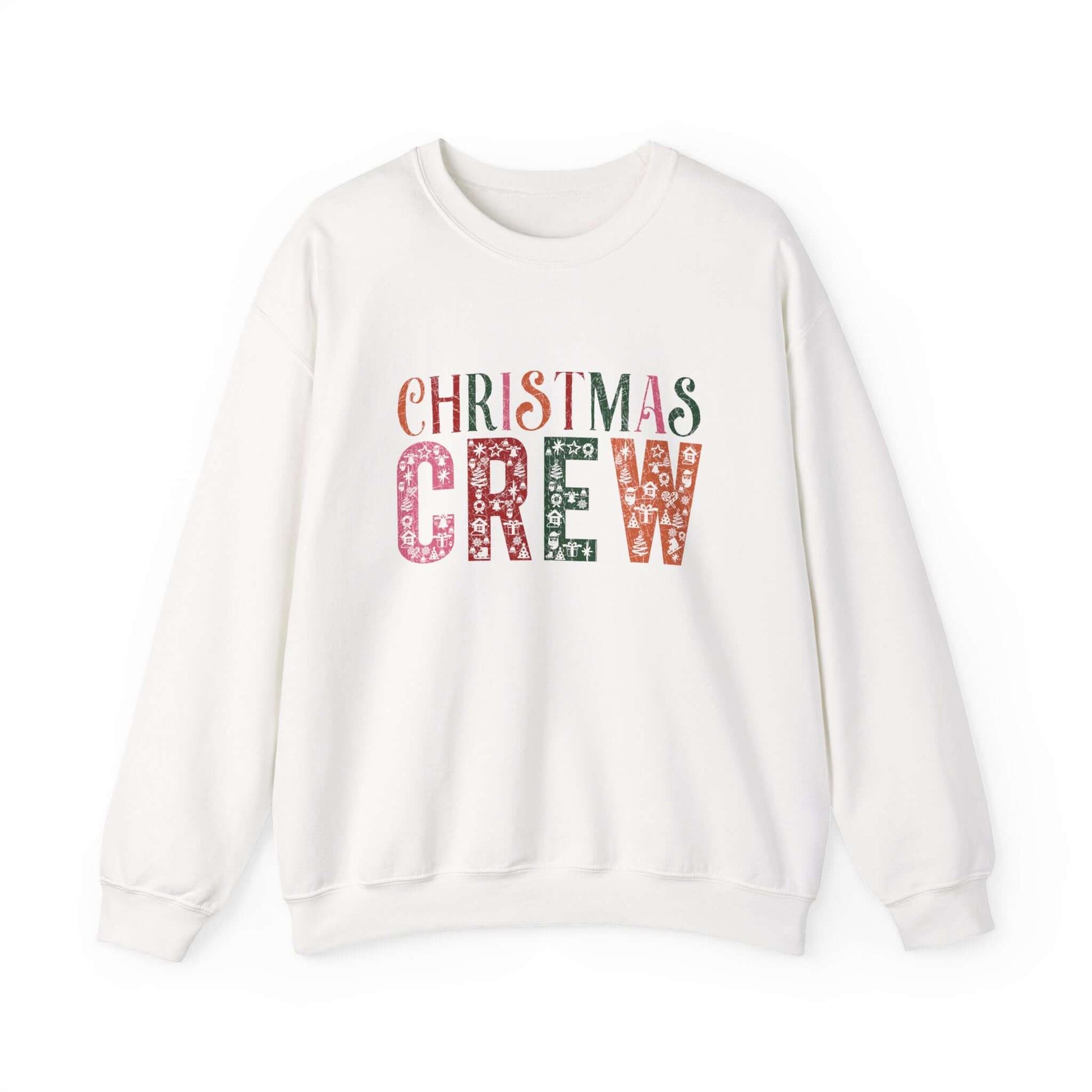 Christmas Crew Sweatshirt, Winter Festive Sweater - Popbydesign