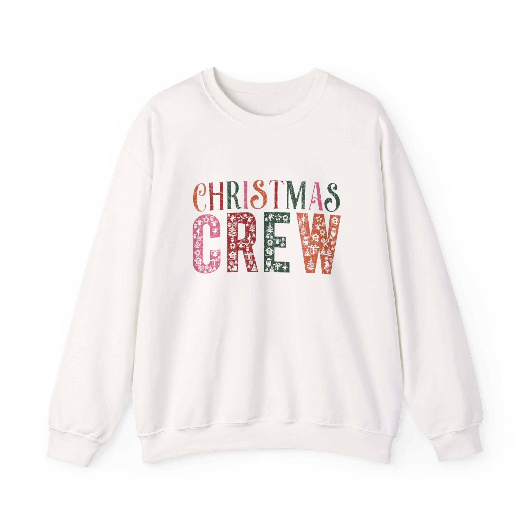 Christmas Crew Sweatshirt, Winter Festive Sweater by PopCultureByDesign36