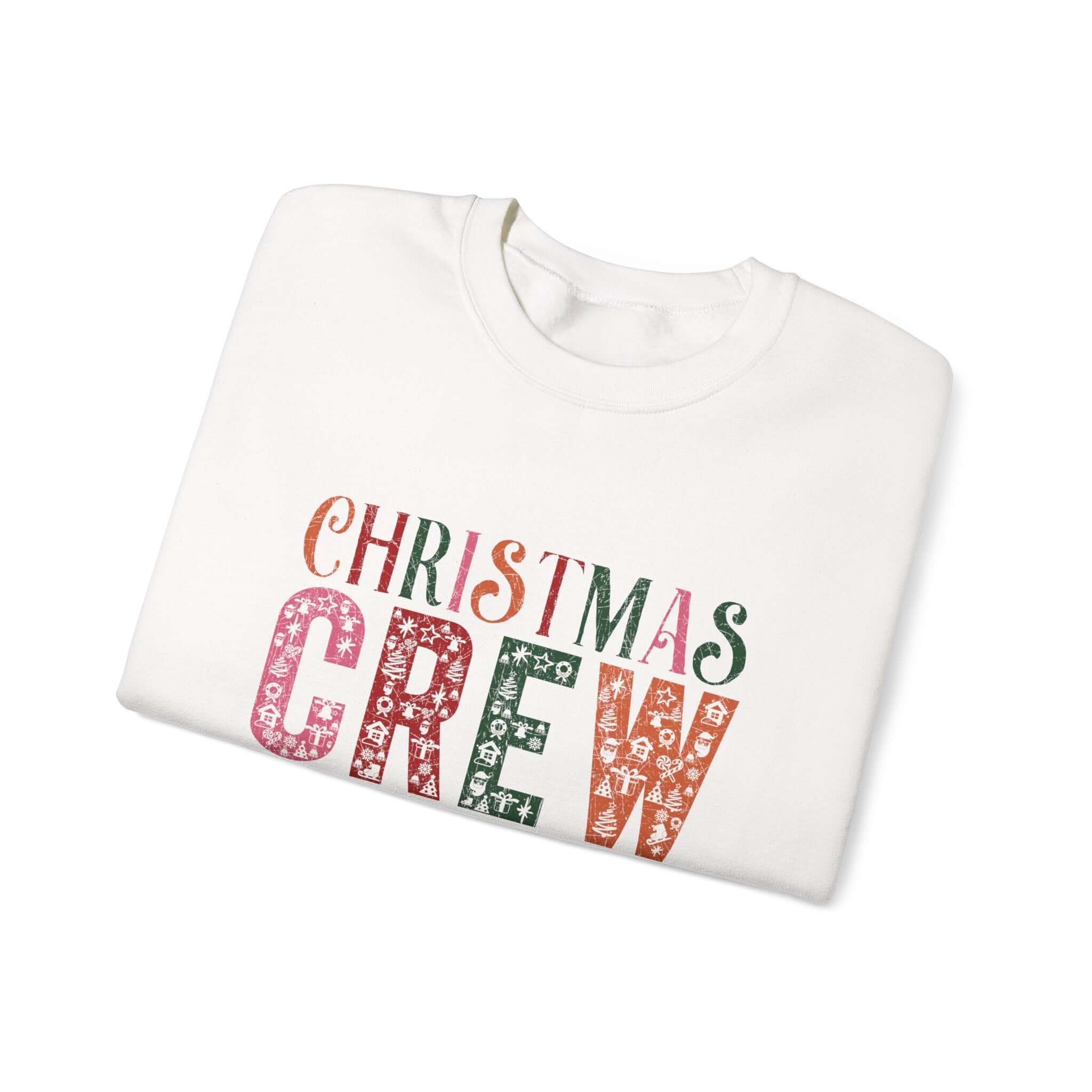 Christmas Crew Sweatshirt, Winter Festive Sweater by PopCultureByDesign36