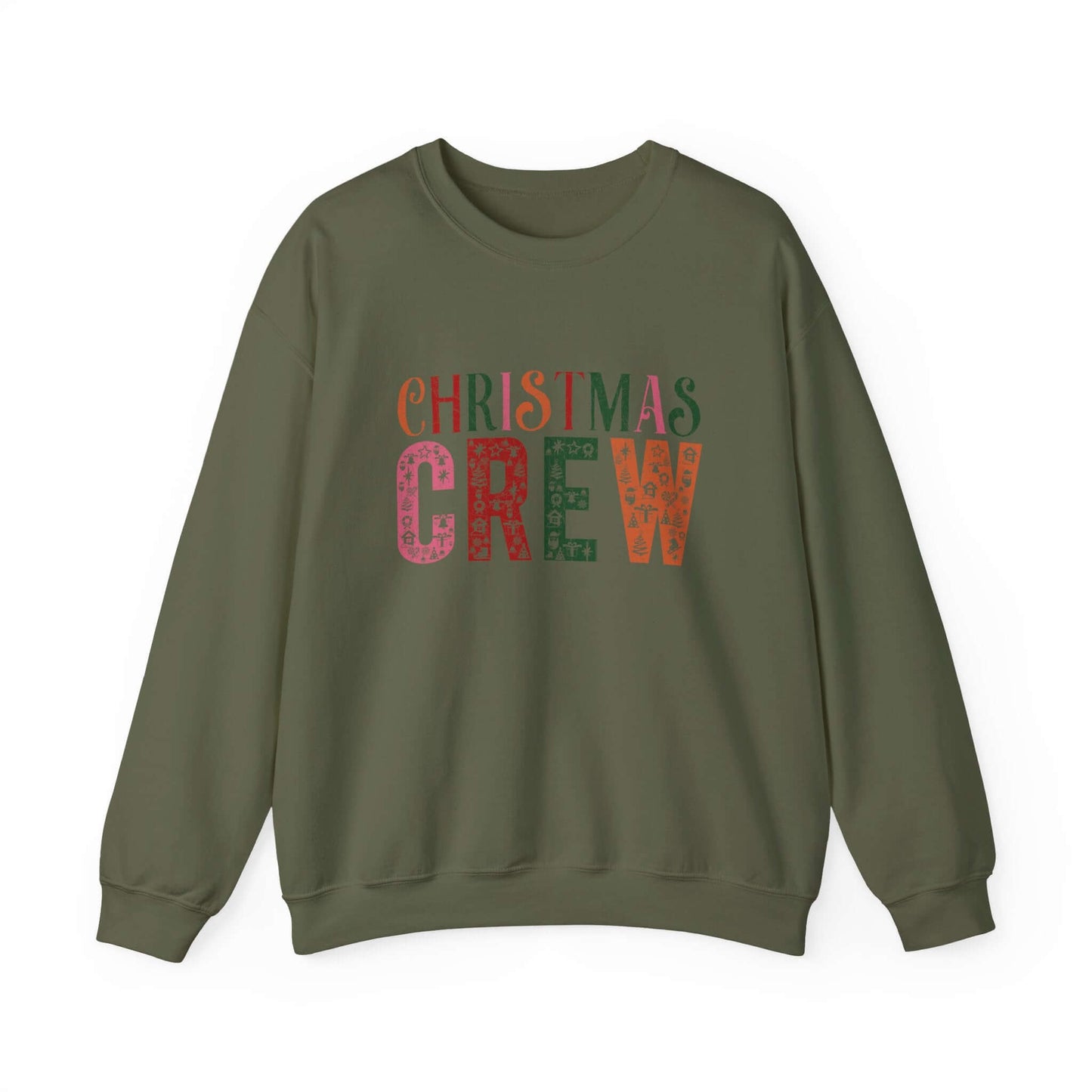 Christmas Crew Sweatshirt, Winter Festive Sweater - Popbydesign