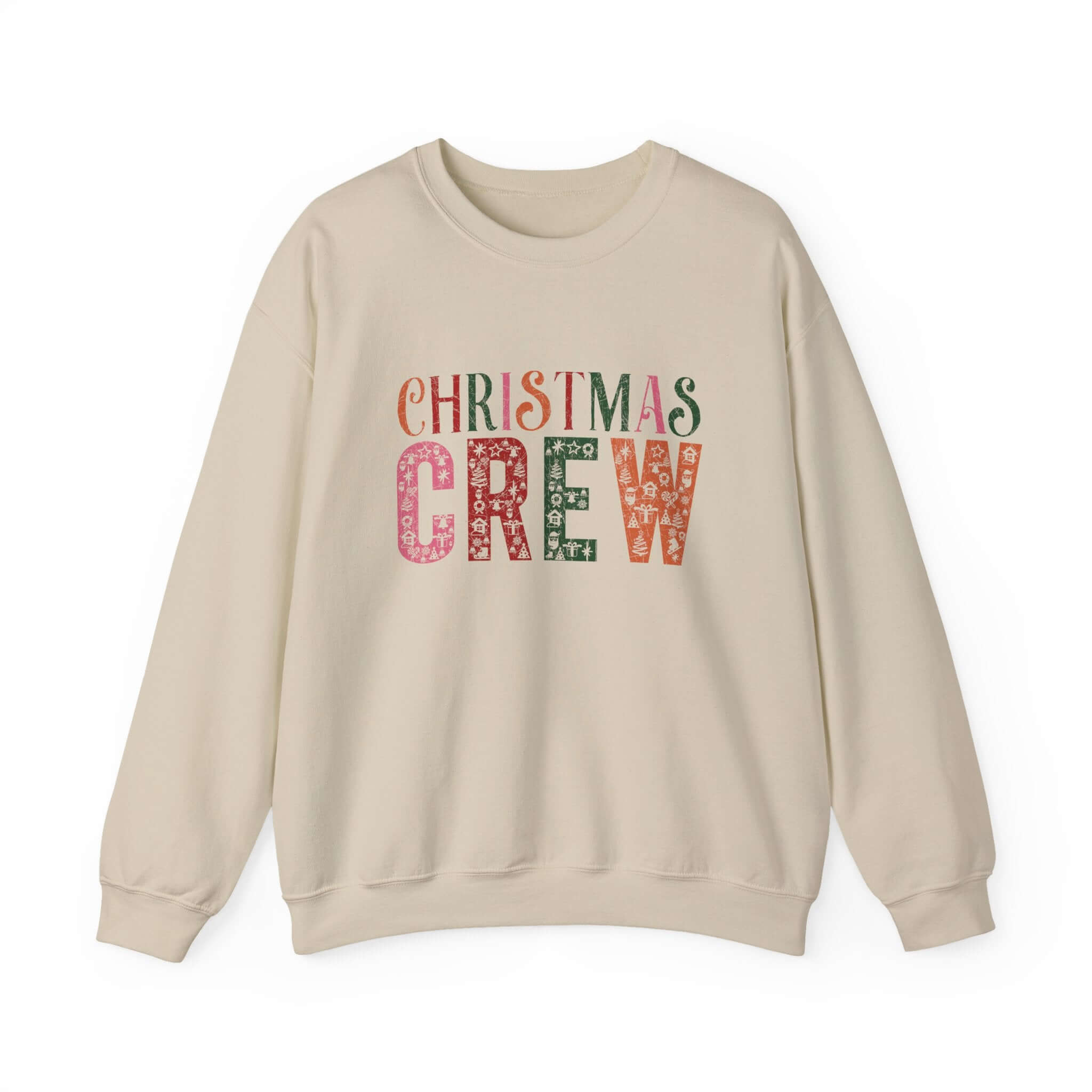 Christmas Crew Sweatshirt, Winter Festive Sweater by PopCultureByDesign36