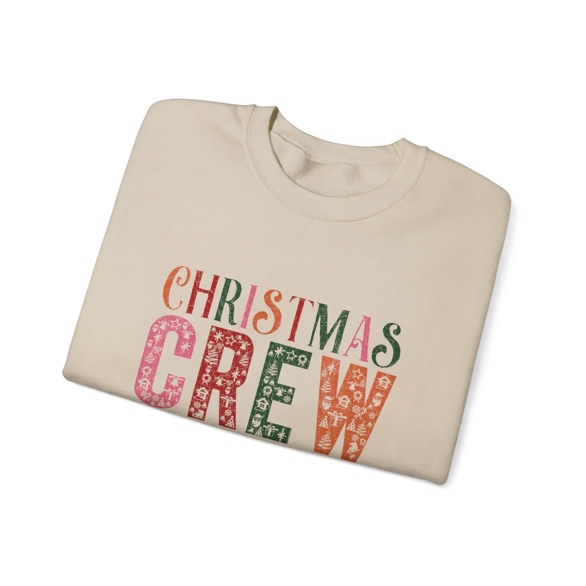 Christmas Crew Sweatshirt, Winter Festive Sweater by PopCultureByDesign36
