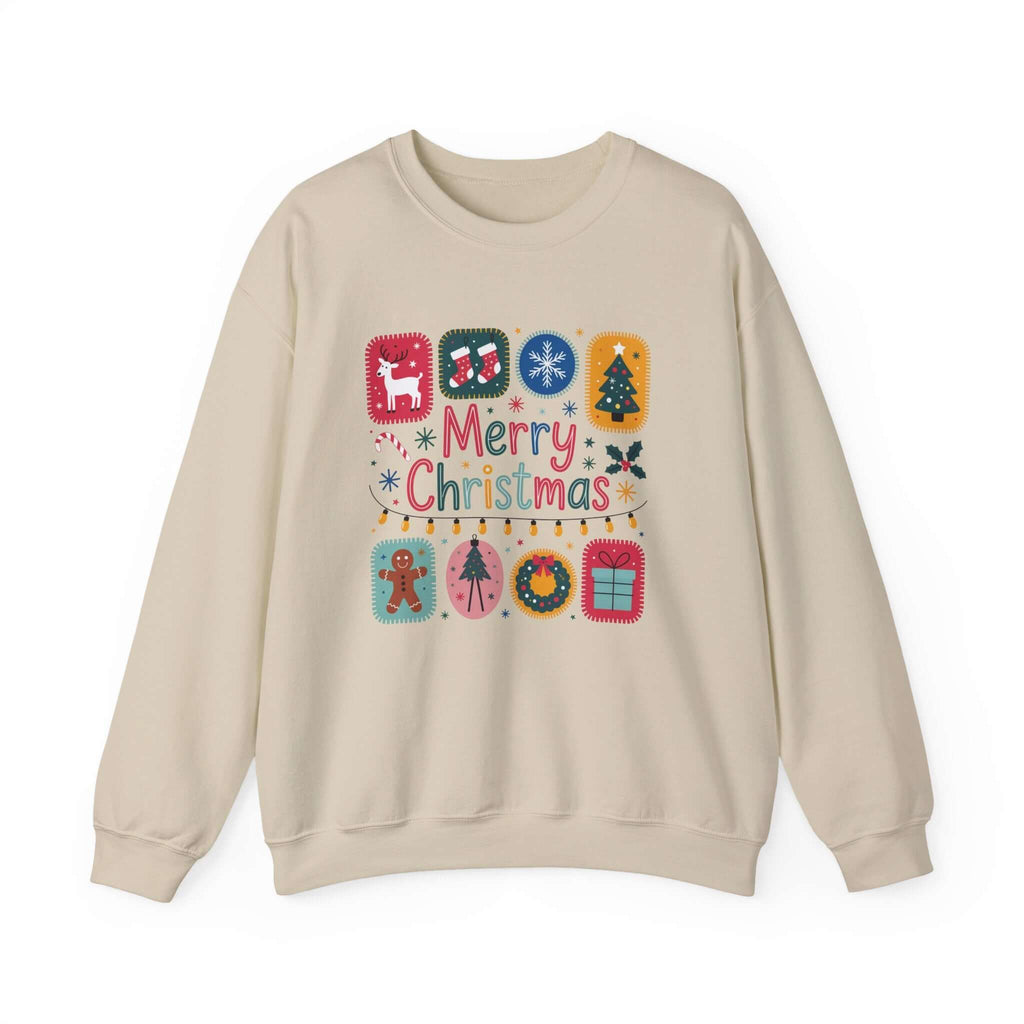 Christmas Cute Collage Sweatshirt, Winter Collage Seasonal Sweatshirt by PopCultureByDesign36