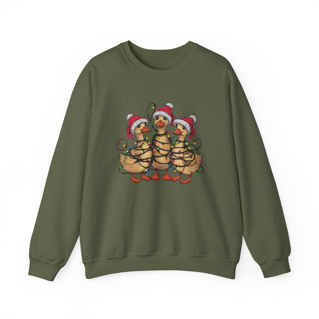 Christmas Ducks Sweatshirt, Animals Christmas Sweatshirt by PopCultureByDesign36