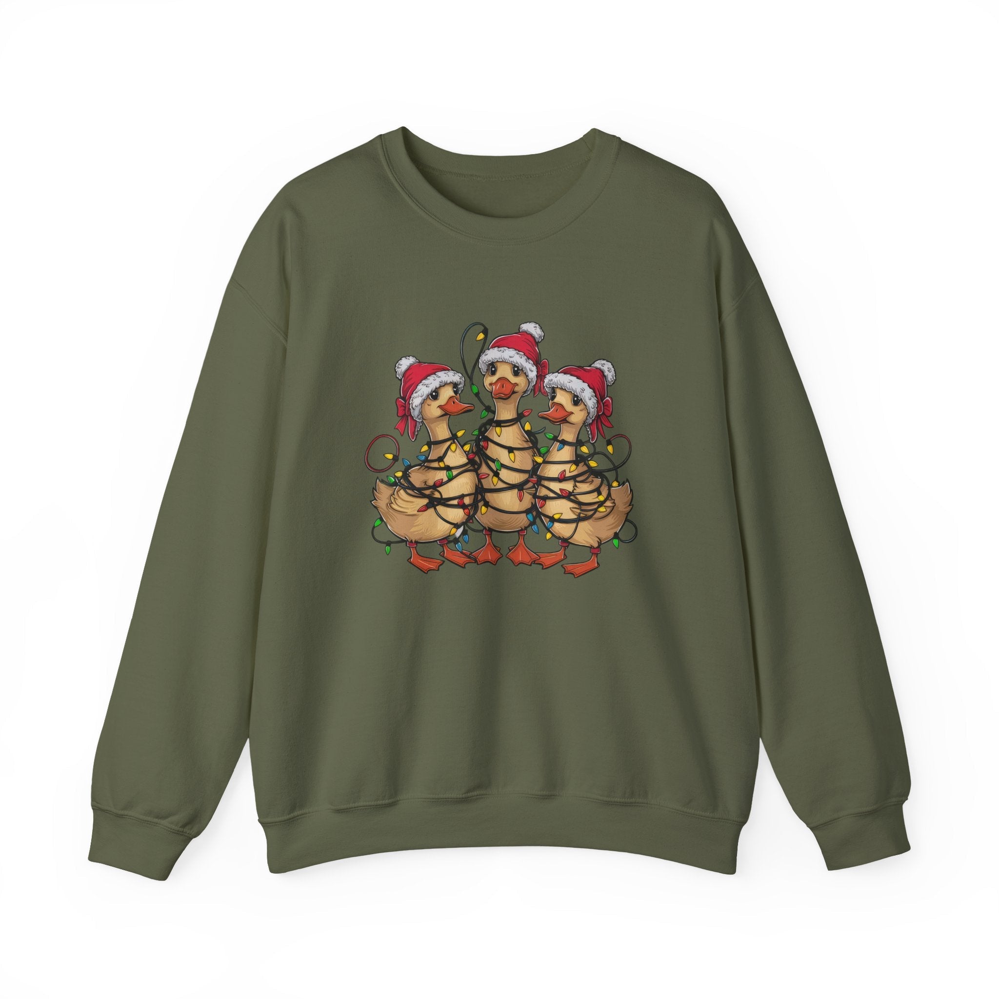 Christmas Ducks Sweatshirt, Animals Christmas Sweatshirt by PopCultureByDesign36
