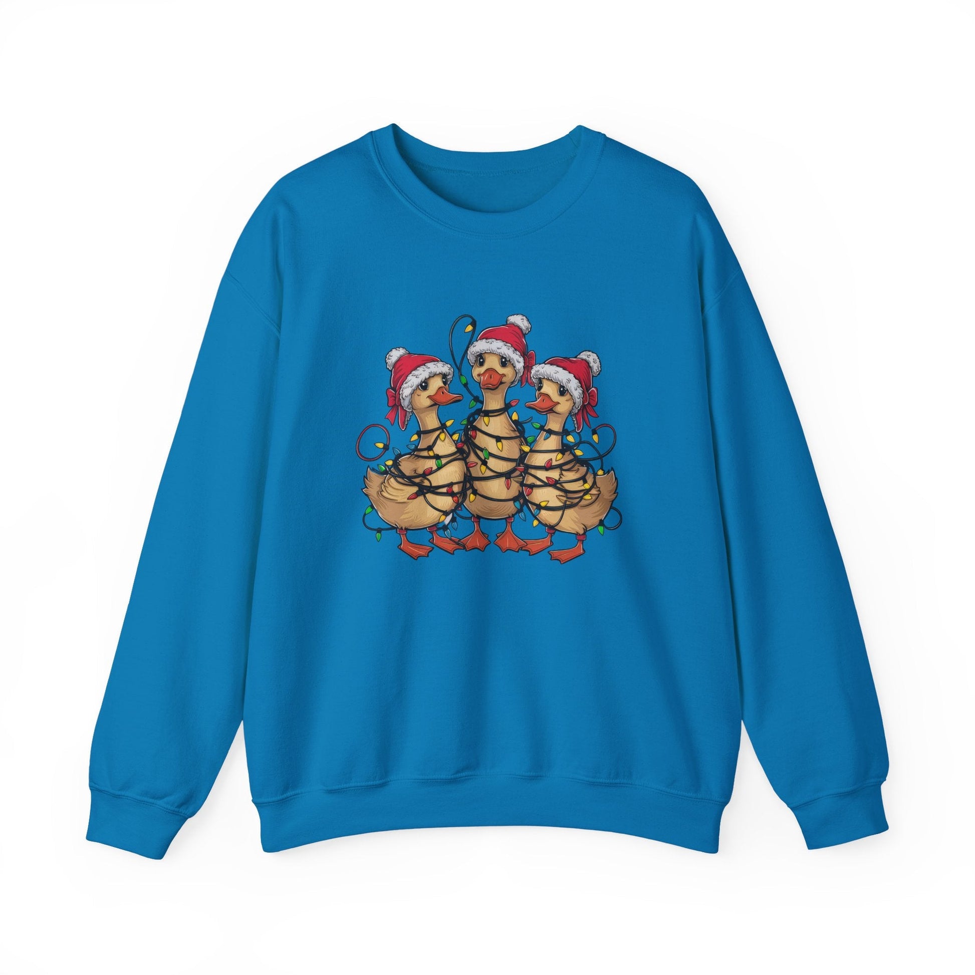 Christmas Ducks Sweatshirt, Animals Christmas Sweatshirt - Popbydesign