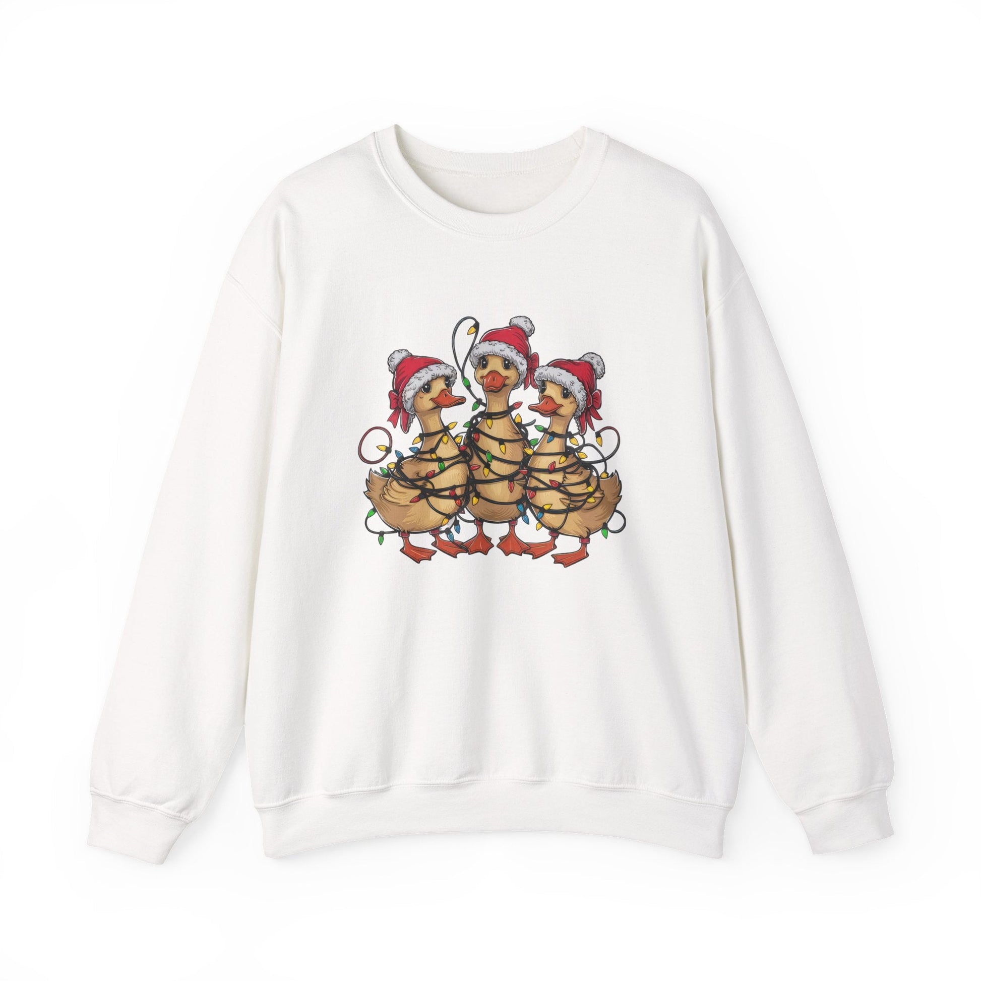 Christmas Ducks Sweatshirt, Animals Christmas Sweatshirt - Popbydesign
