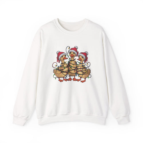 Christmas Ducks Sweatshirt, Animals Christmas Sweatshirt by PopCultureByDesign36
