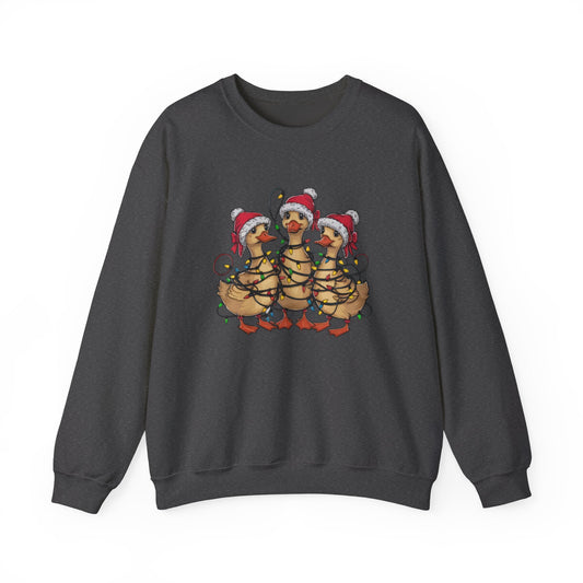 Christmas Ducks Sweatshirt, Animals Christmas Sweatshirt - Popbydesign