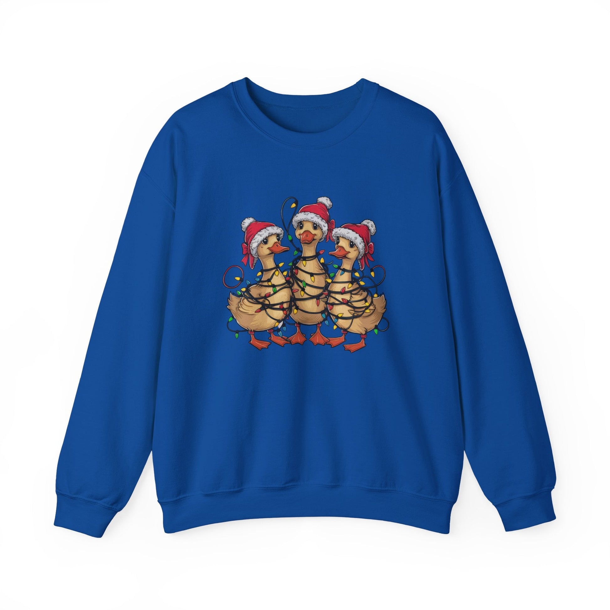 Christmas Ducks Sweatshirt, Animals Christmas Sweatshirt - Popbydesign