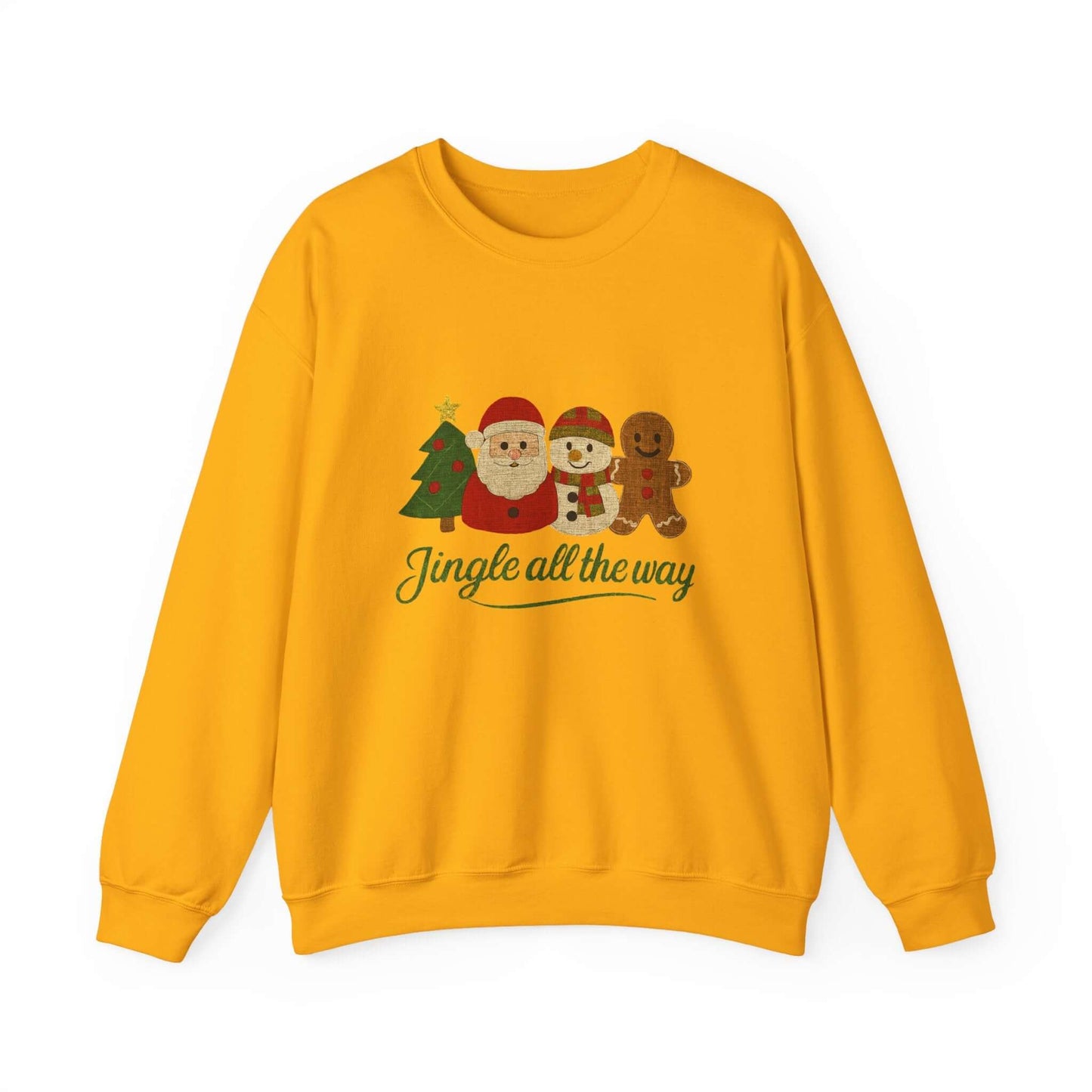 Christmas Jingle All the Way Sweatshirt, Gingerbread Sweatshirt - Popbydesign