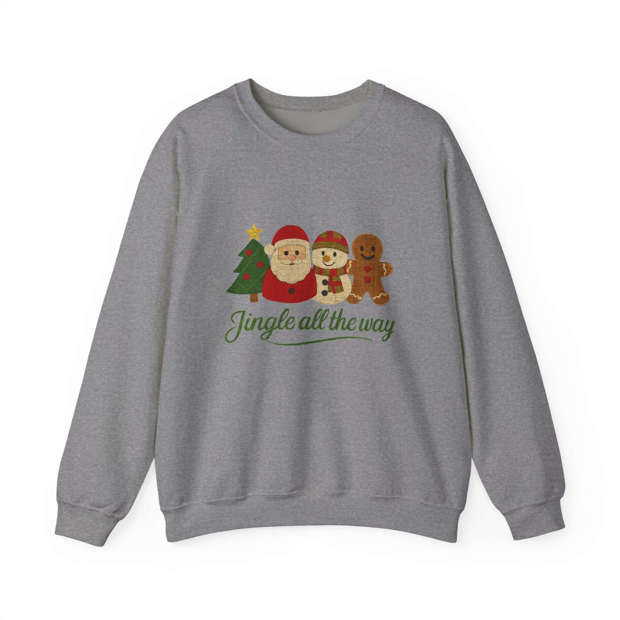 Christmas Jingle All the Way Sweatshirt, Gingerbread Sweatshirt by PopCultureByDesign36