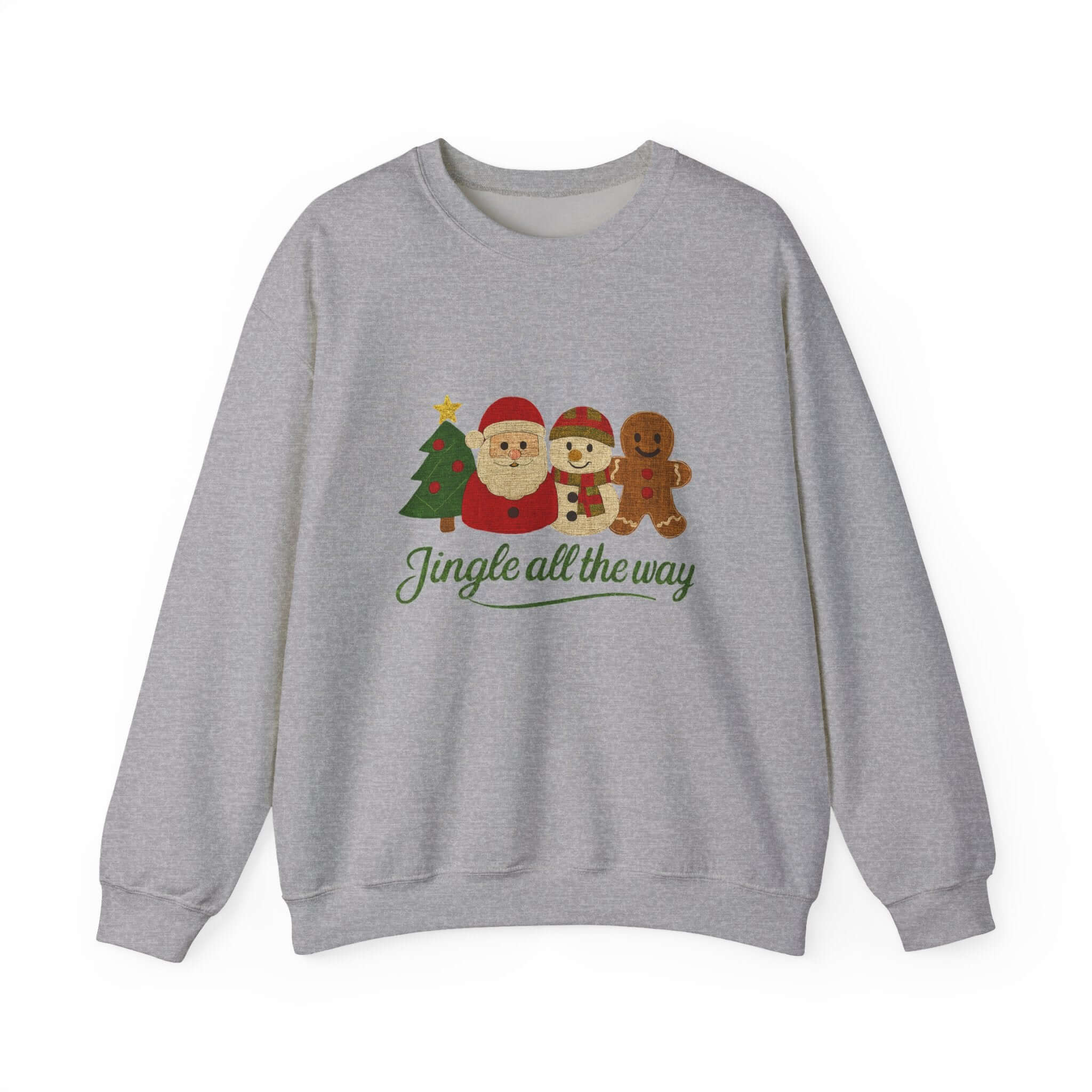 Christmas Jingle All the Way Sweatshirt, Gingerbread Sweatshirt by PopCultureByDesign36