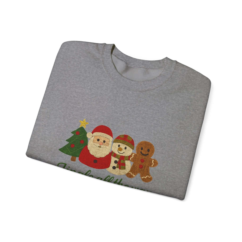 Christmas Jingle All the Way Sweatshirt, Gingerbread Sweatshirt by PopCultureByDesign36