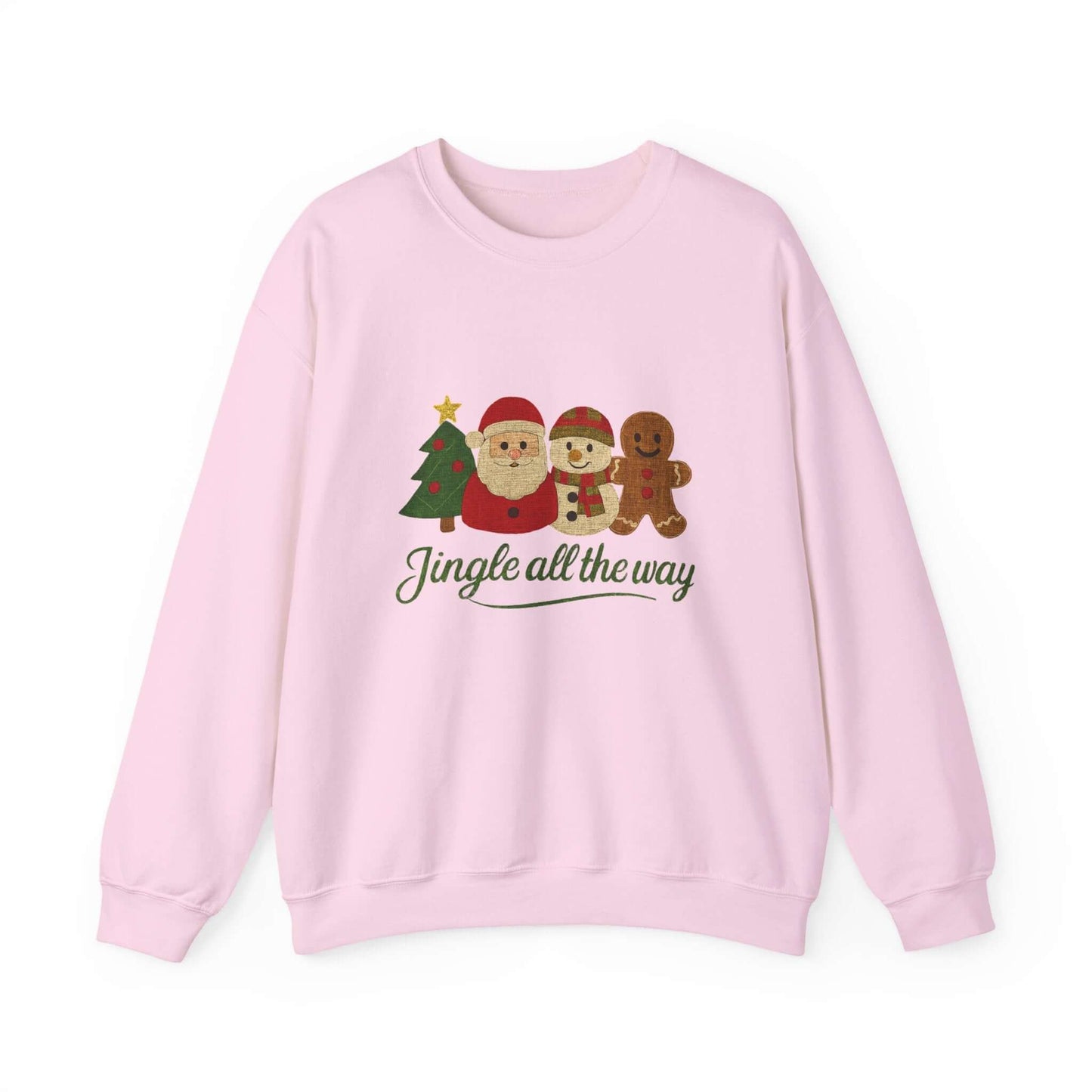 Christmas Jingle All the Way Sweatshirt, Gingerbread Sweatshirt - Popbydesign