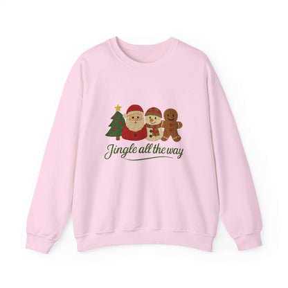 Christmas Jingle All the Way Sweatshirt, Gingerbread Sweatshirt - Popbydesign