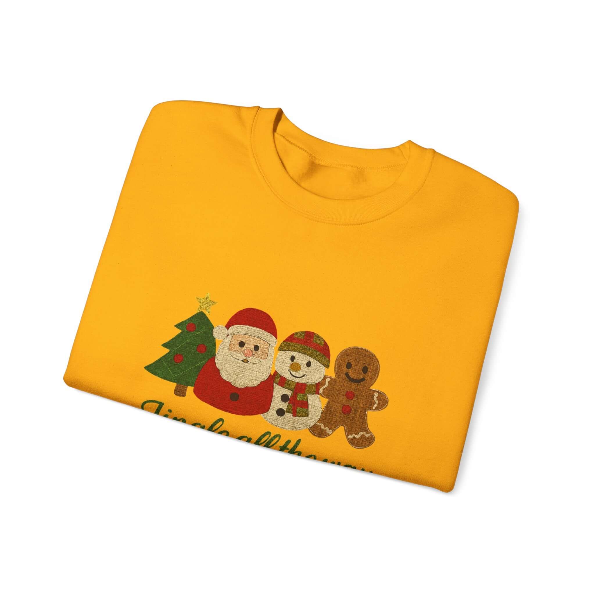 Christmas Jingle All the Way Sweatshirt, Gingerbread Sweatshirt by PopCultureByDesign36