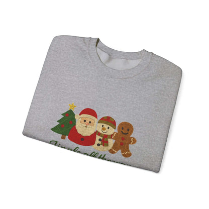 Christmas Jingle All the Way Sweatshirt, Gingerbread Sweatshirt - Popbydesign