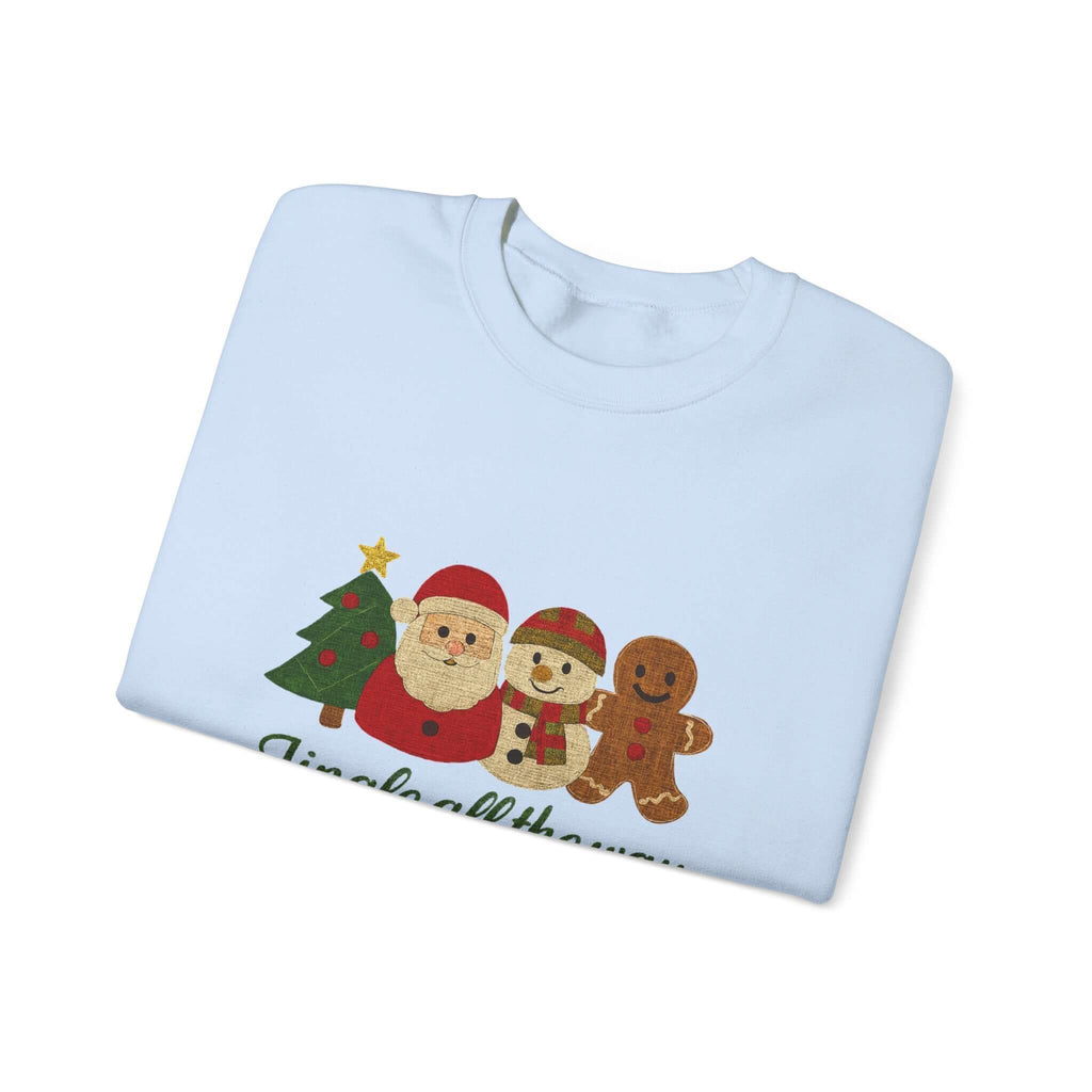 Christmas Jingle All the Way Sweatshirt, Gingerbread Sweatshirt by PopCultureByDesign36
