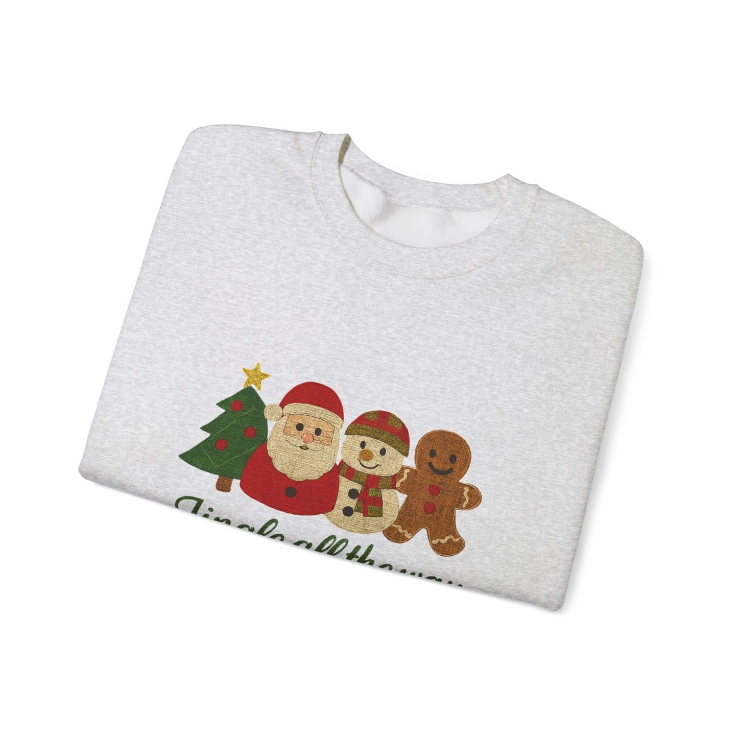 Christmas Jingle All the Way Sweatshirt, Gingerbread Sweatshirt - Popbydesign