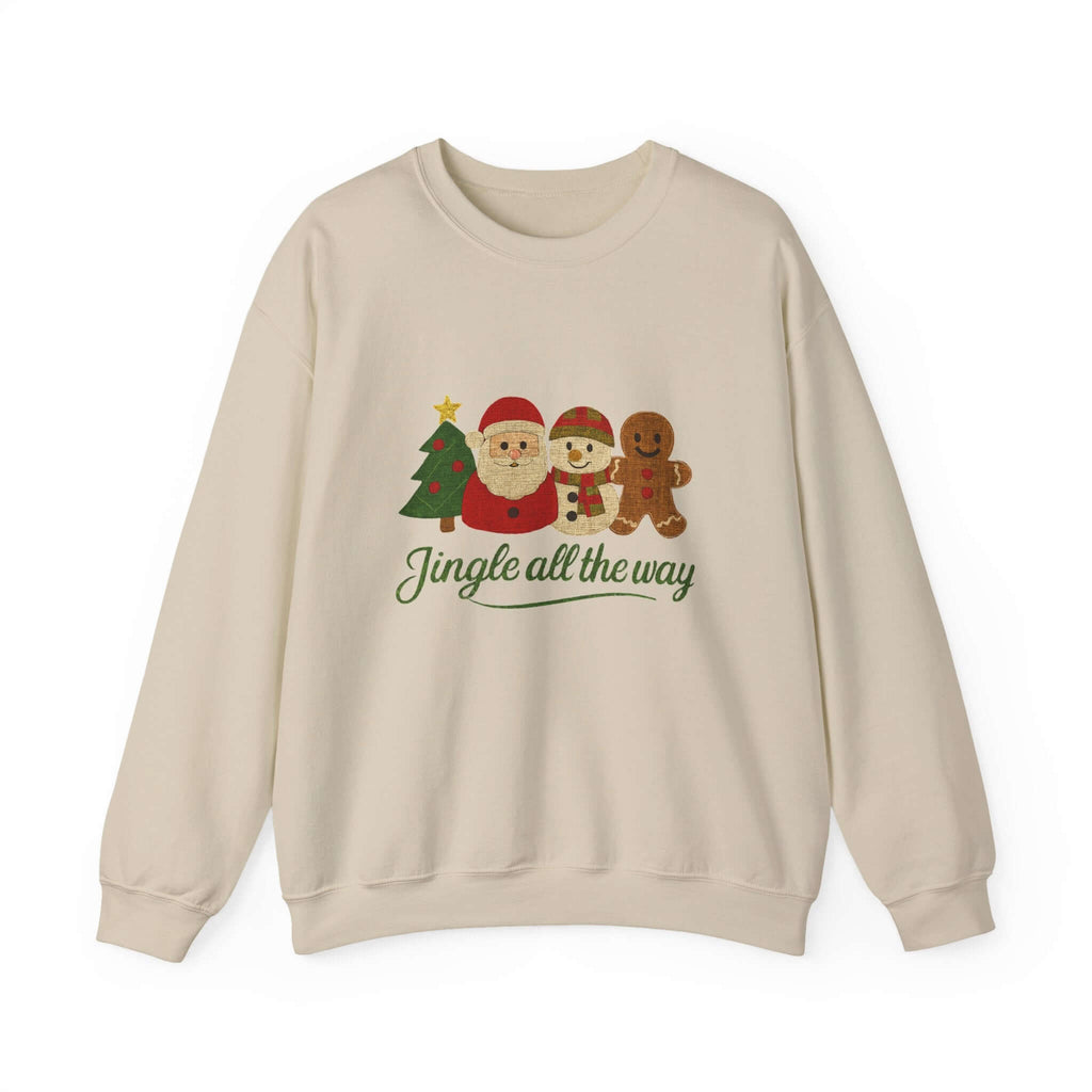 Christmas Jingle All the Way Sweatshirt, Gingerbread Sweatshirt by PopCultureByDesign36