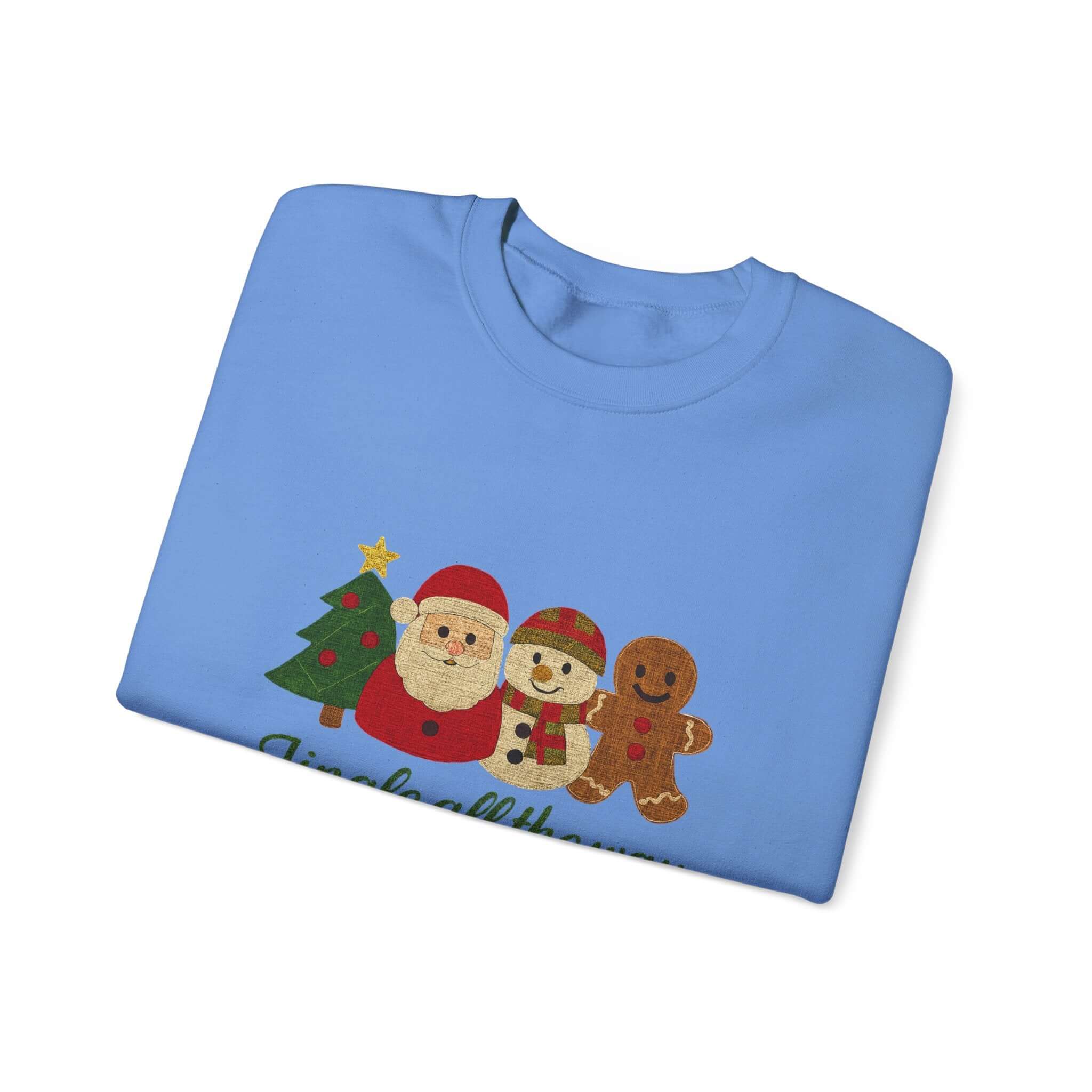 Christmas Jingle All the Way Sweatshirt, Gingerbread Sweatshirt by PopCultureByDesign36