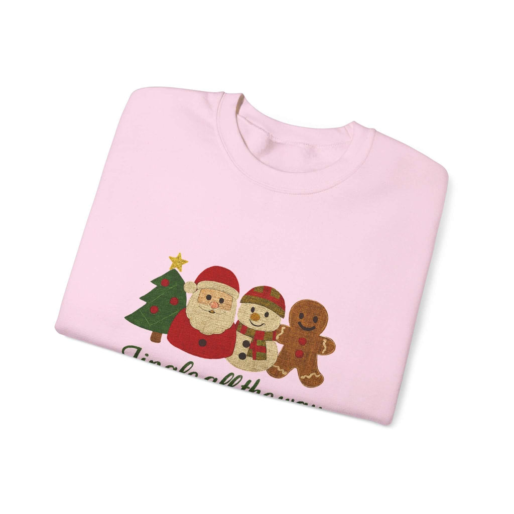 Christmas Jingle All the Way Sweatshirt, Gingerbread Sweatshirt by PopCultureByDesign36