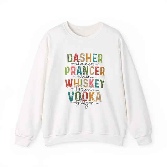 Christmas Party Drinking Sweatshirt, Christmas Drinking - Popbydesign