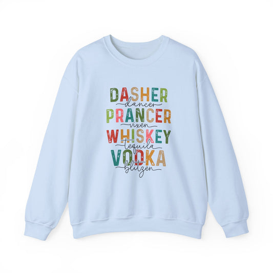 Christmas Party Drinking Sweatshirt, Christmas Drinking - Popbydesign