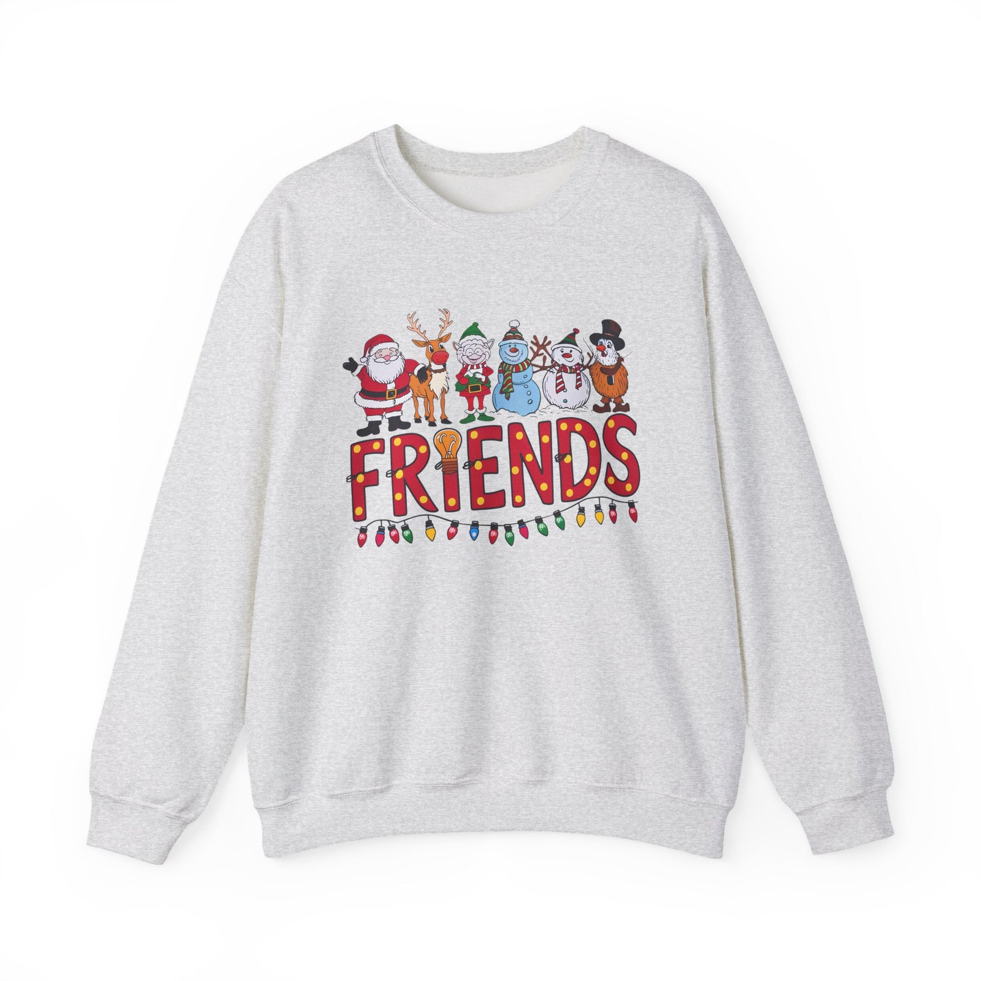 Christmas Santa and Friends Sweatshirt, Holiday Festive Top - Popbydesign