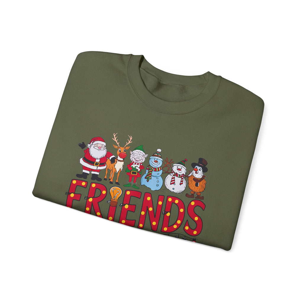 Christmas Santa and Friends Sweatshirt, Holiday Festive Top by PopCultureByDesign36