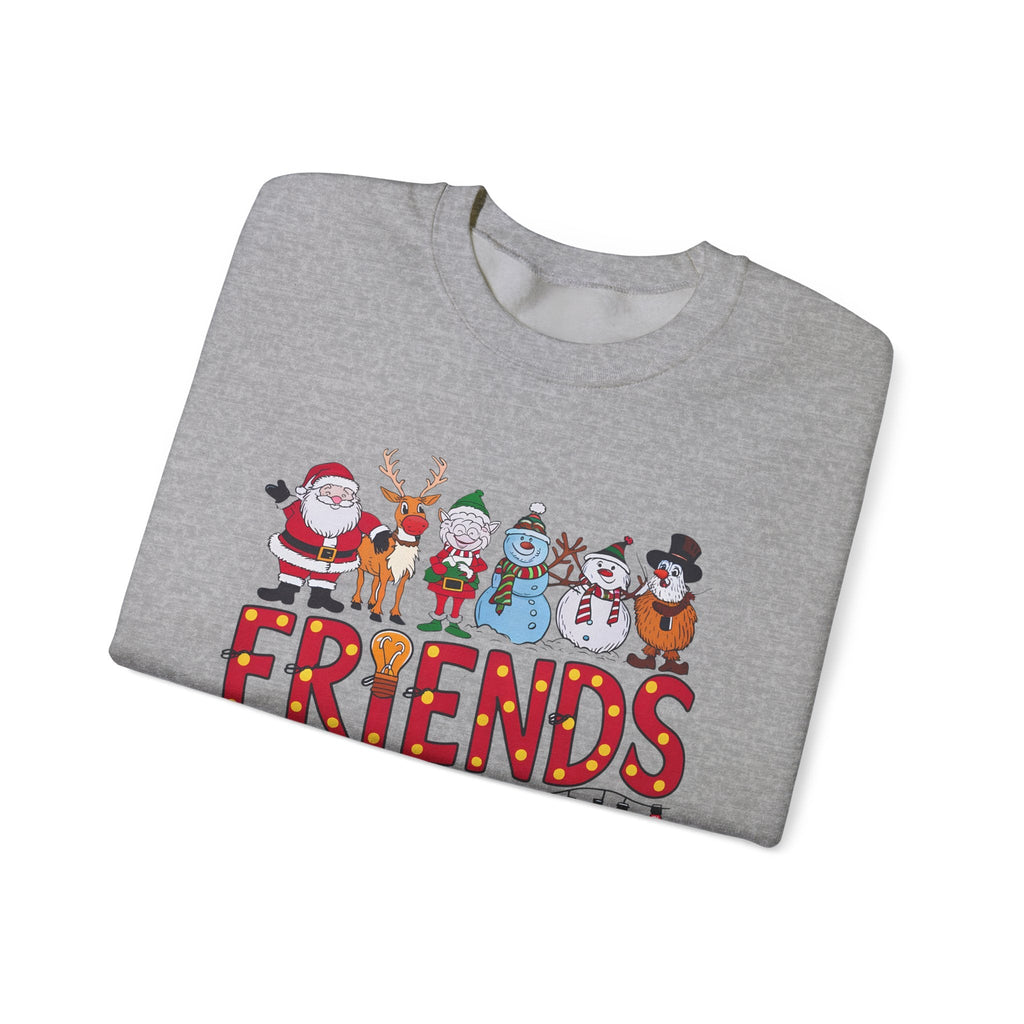 Christmas Santa and Friends Sweatshirt, Holiday Festive Top by PopCultureByDesign36