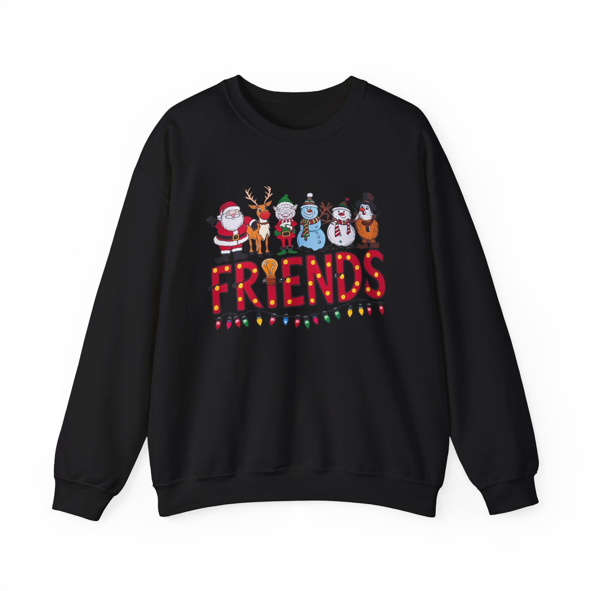 Christmas Santa and Friends Sweatshirt, Holiday Festive Top - Popbydesign