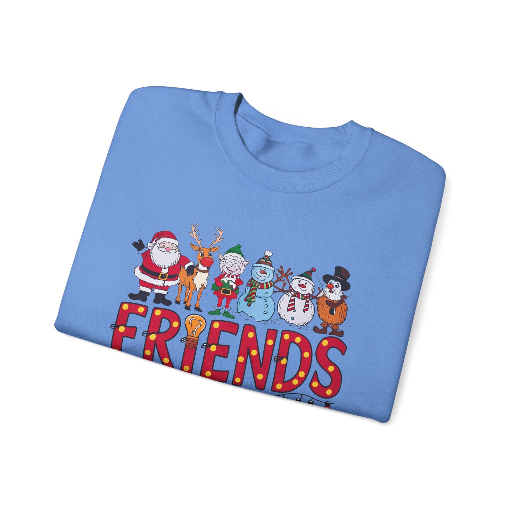 Christmas Santa and Friends Sweatshirt, Holiday Festive Top - Popbydesign
