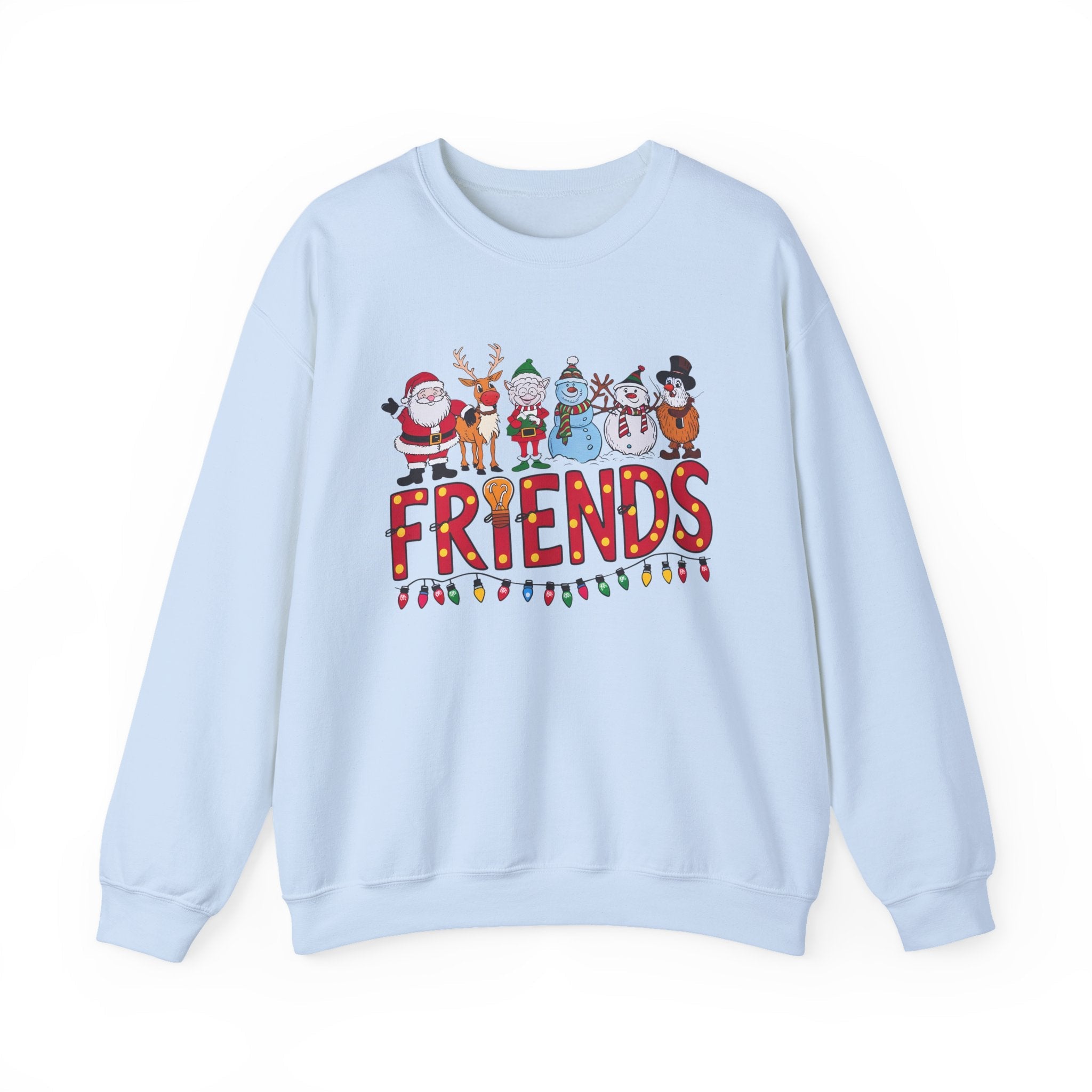 Christmas Santa and Friends Sweatshirt, Holiday Festive Top by PopCultureByDesign36
