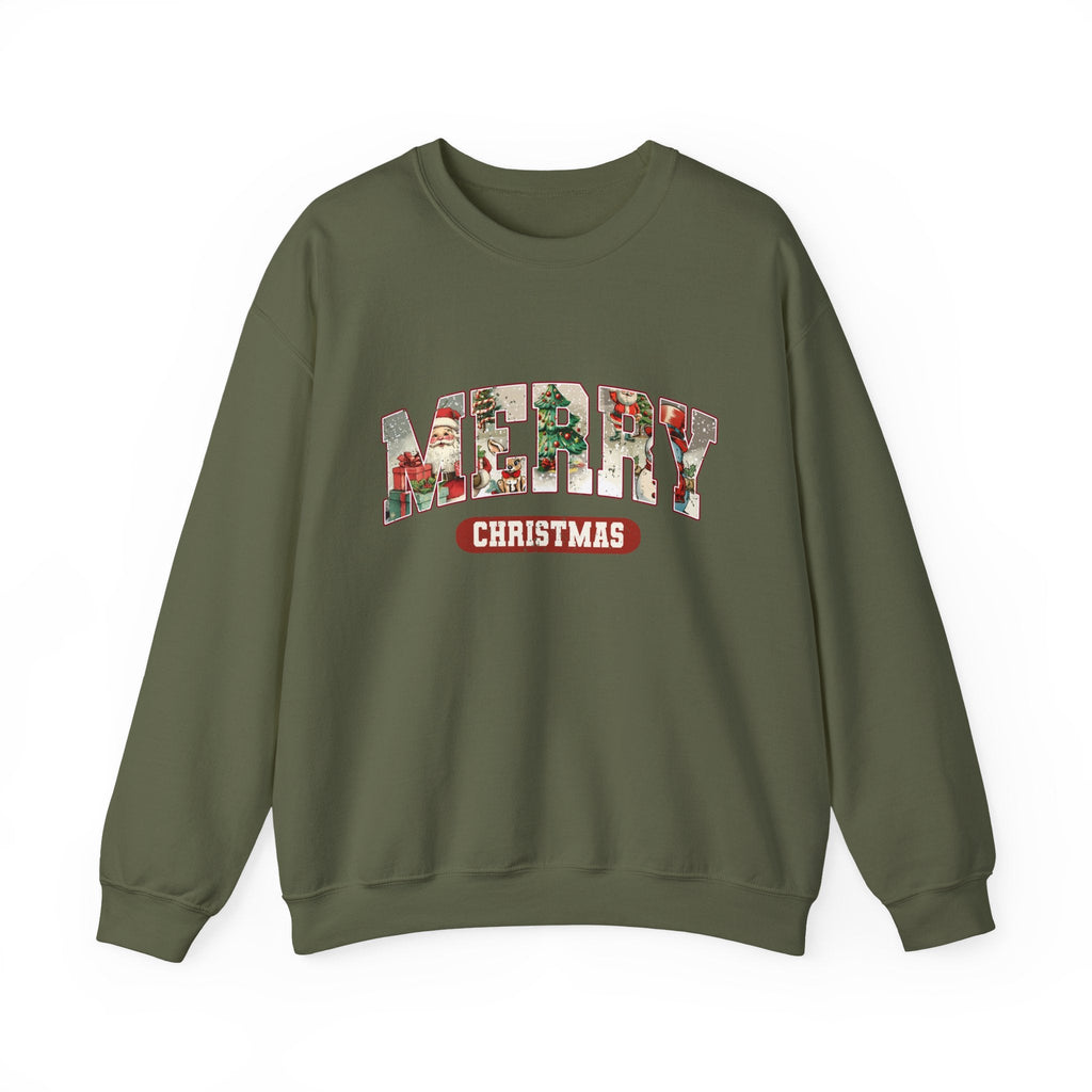 Christmas Sweatshirt, Merry Christmas Sweatshirt by PopCultureByDesign36