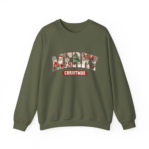 Christmas Sweatshirt, Merry Christmas Sweatshirt by PopCultureByDesign36