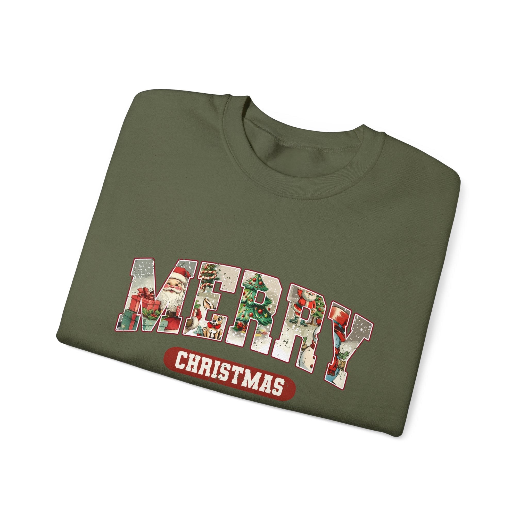 Christmas Sweatshirt, Merry Christmas Sweatshirt by PopCultureByDesign36
