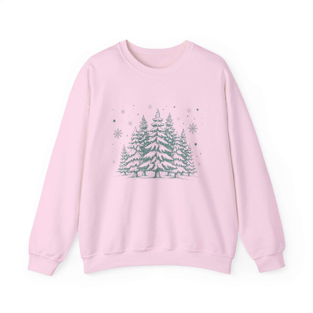 Christmas Tree Crewneck Sweatshirt, Needlework Style, Winter Top by PopCultureByDesign36