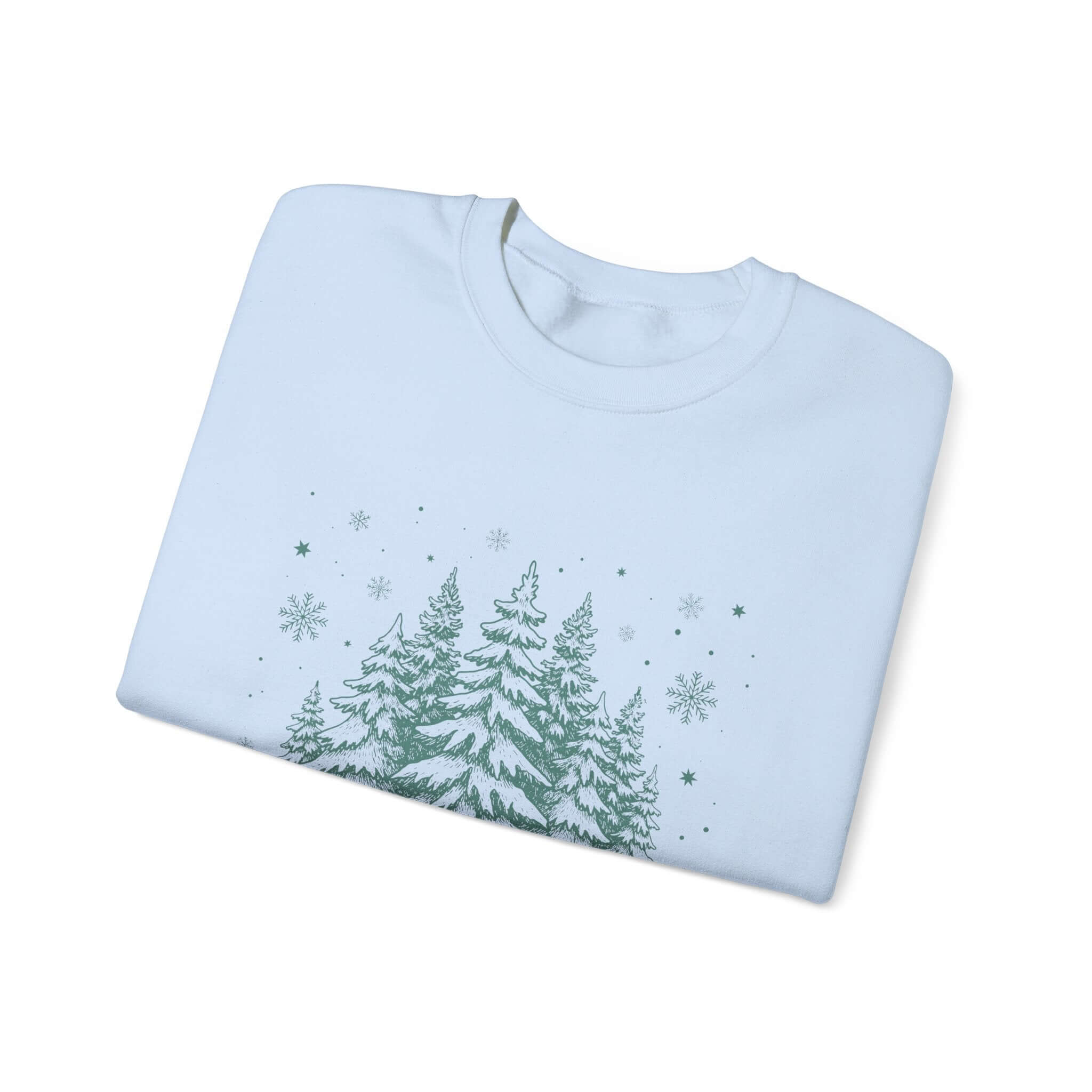 Christmas Tree Crewneck Sweatshirt, Needlework Style, Winter Top by PopCultureByDesign36