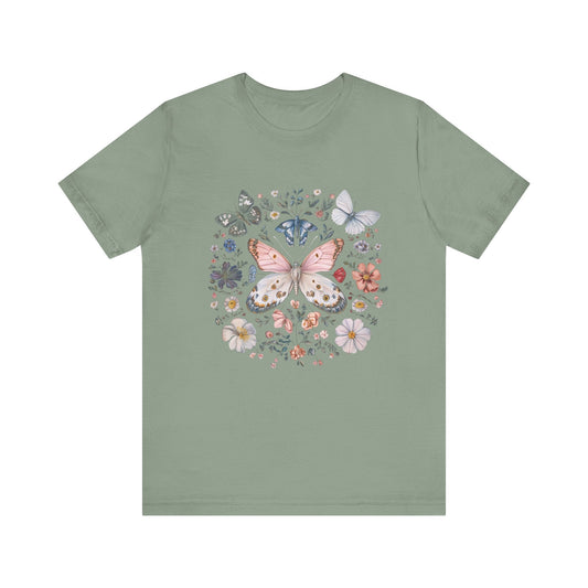 Cottagecore Butterfly shirt, Nature Lover Tee, Moth T-Shirt - Popbydesign