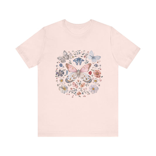 Cottagecore Butterfly shirt, Nature Lover Tee, Moth T-Shirt - Popbydesign