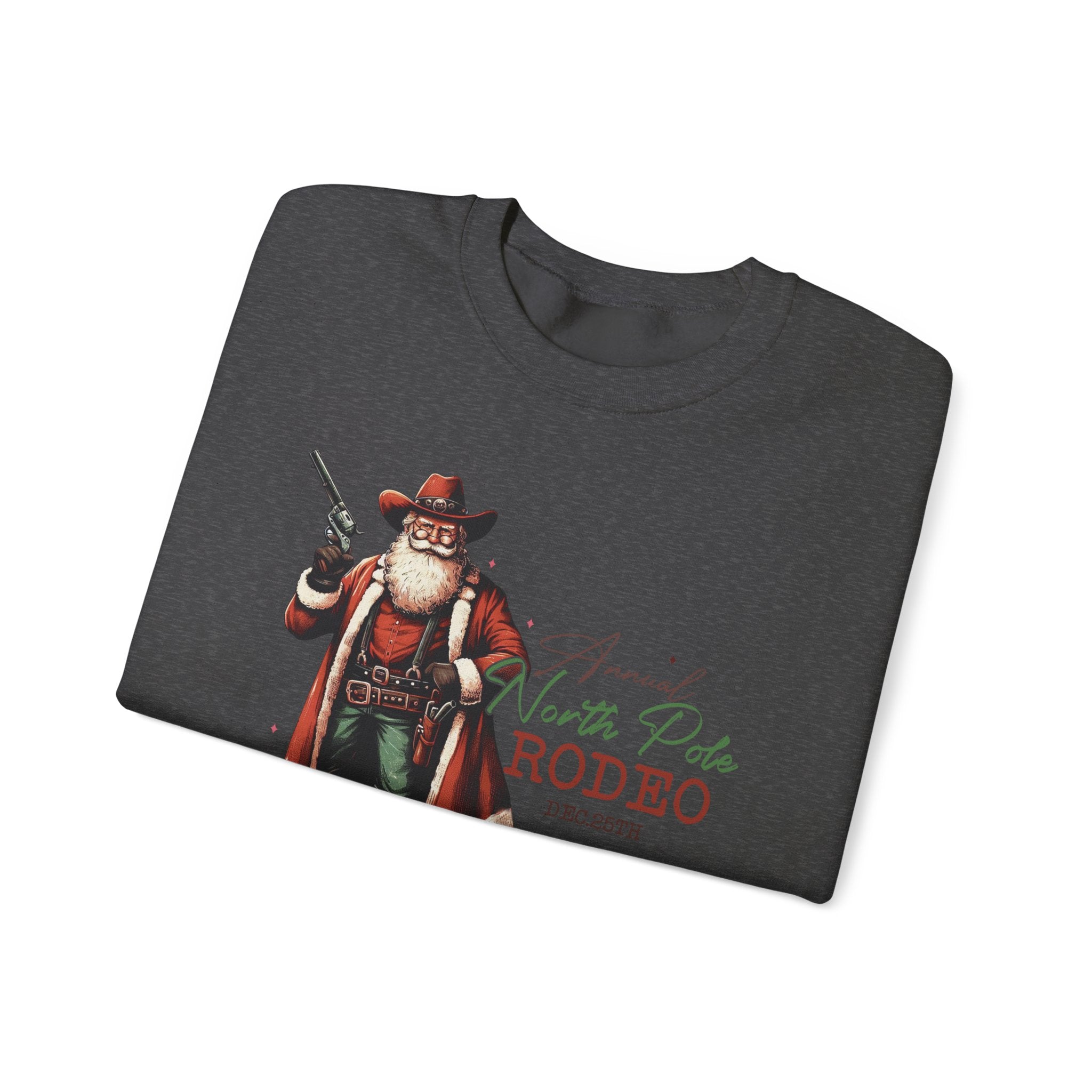 Cowboy Santa Sweatshirt, Horseback Santa Clause, Rodeo Santa by PopCultureByDesign36